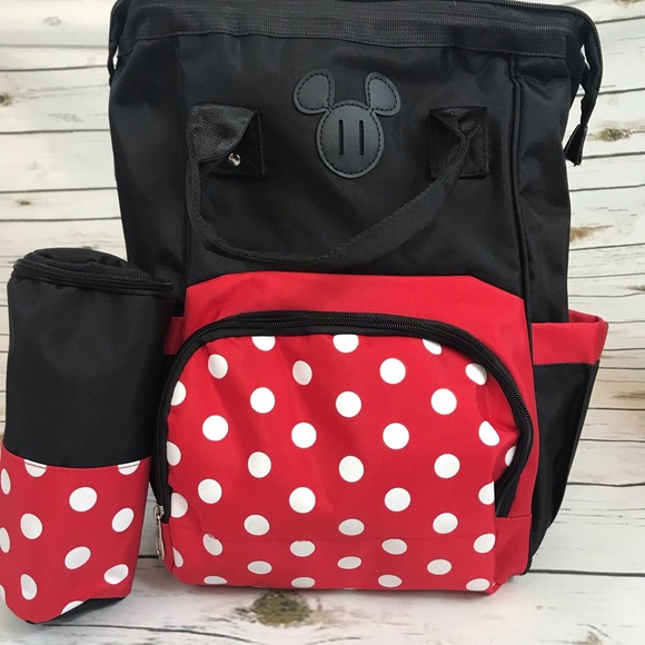 Minnie Mouse Large Capacity Backpack Diaper Bag - Picture 9 of 16